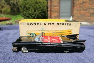 Boxed Bandai 1959 Four Door Cadillac Convertible Friction Toy Car