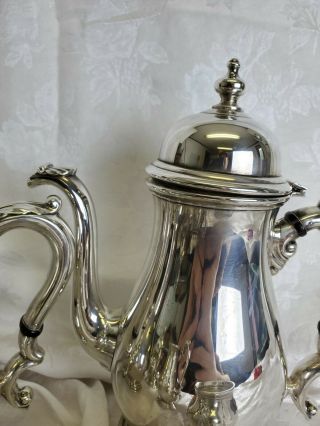 International Kenilworth Sterling Silver 5 Piece Tea Set.  2360 Grams.  Mono F 7