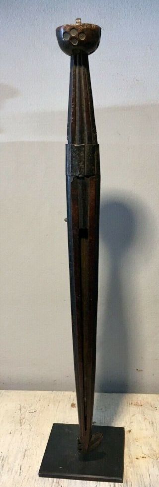 Old Ovambo Dagger From Angola - African Ethnic Tribal Spear Axe Knife Axe Sword