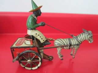 Antique - Lehmann Tin Wind Up Toy - Dare Devil - Runs - 13 Of 17 Listed
