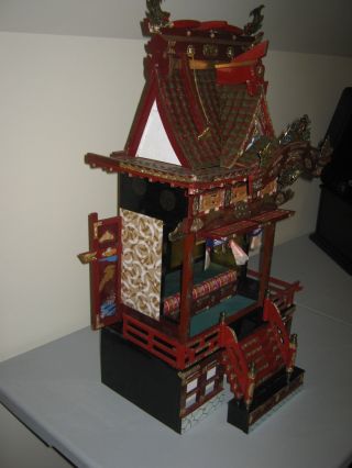 MEIJI Japanese Vintage Hina Goten Castle Miniature Doll House w/Original Crate 5