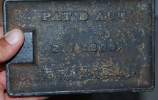Geneva Hand Fluter Primitive Clothing Pleat Crimp Sad Iron Tool Pat ' d 1866 8