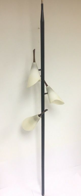 VINTAGE 1950 ' S 60 ' S Retro FLOOR TO CEILING Tension Pole Lamp - See Video 2
