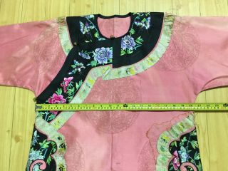 Antique Vintage Chinese hand embroidered mandarin robe dress embroidery china 5