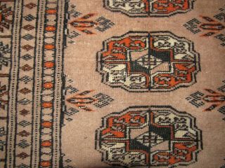 ANTIQUE/VINTAGE PERSIAN RUG RUNNER ORANGE,  BLACK,  TAUPE 5