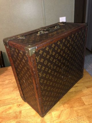 Louis Vuitton Antique Luggage Hat/Shoe Case /LV Monogram Travel Steamer Trunk 7