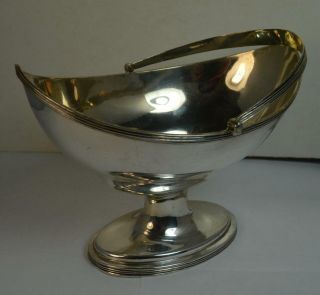 1796 Georgian Solid Silver Plain Meat Dish Bowl with Handle Batman 12