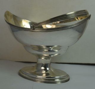 1796 Georgian Solid Silver Plain Meat Dish Bowl with Handle Batman 2