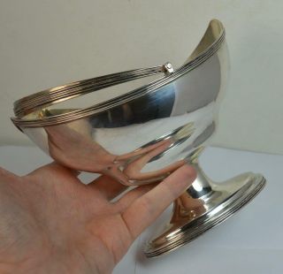 1796 Georgian Solid Silver Plain Meat Dish Bowl with Handle Batman 4