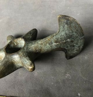 Pre Colombian ancient Peru Inca Bronze War Club 3