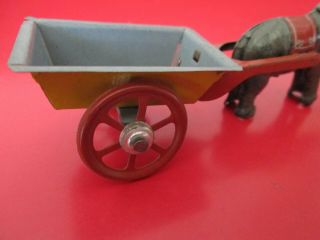 Antique GERMAN TIN PENNY TOY - ELEPHANT NODDER w/ CART - 6 of 17 listed 4