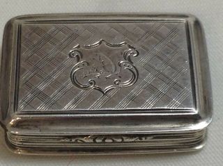 WILLIAM IV SOLID SILVER VINAIGRETTE NATHANIEL MILLS 7