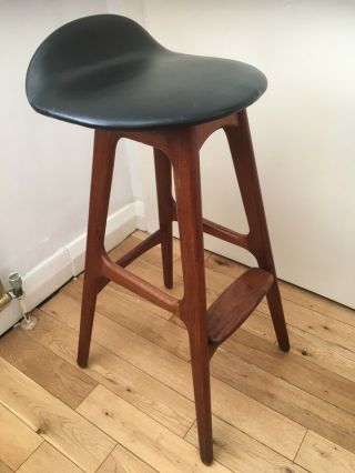 vintage bar stools by Erik Buch for OD Moebler,  Denmark 1960s originals 6