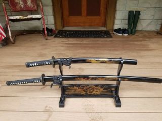 Antique Japanese Samurai Katana Sword Set. ,  Okinawa.