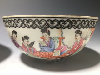 Very Fine Republic Chinese Porcelain Figures Eggshell Bowls 8
