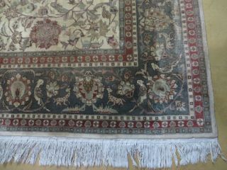 7 ' X 11 ' Vintage Fine Hand Made Chinese Persian Tabriz Wool Rug Birds 11