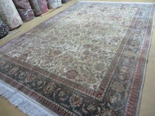 7 ' X 11 ' Vintage Fine Hand Made Chinese Persian Tabriz Wool Rug Birds 2