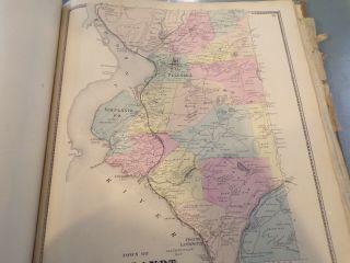 BEERS 1867 ATLAS YORK & Vicinity Fairfield County Ct Maps Complete Drawings 7