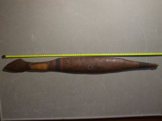 ABORIGINAL WOOMERA - Spear Thrower - Old Queensland Museum Piece 12