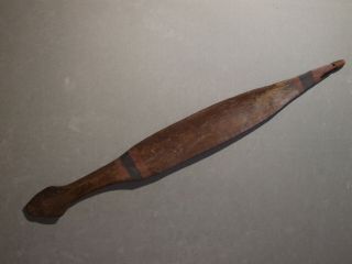 Aboriginal Woomera - Spear Thrower - Old Queensland Museum Piece