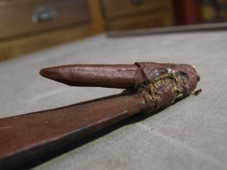 ABORIGINAL WOOMERA - Spear Thrower - Old Queensland Museum Piece 4