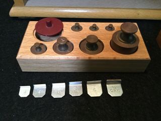 Vintage Collectible Balance Scale Made In West Germany With Drawer & Weight Set 8