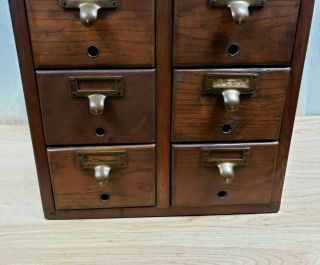 Antique Remington Rand Oak File Cabinet 3