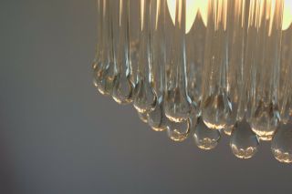 Large Flush Mount Chandelier by J.  T.  KALMAR - Austria,  with 90 Glass Drops 6