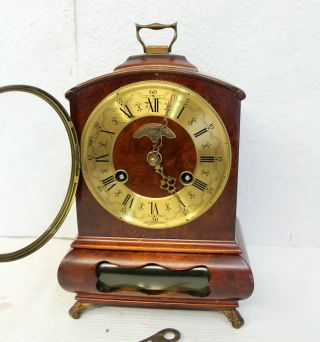 Old Rare Bracket Clock from WARMINK WUBA Dutch Clock 4