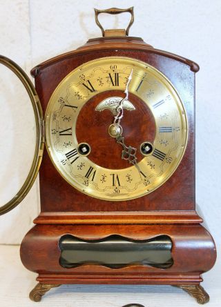 Old Rare Bracket Clock from WARMINK WUBA Dutch Clock 7