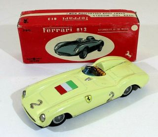 Bandai Ferrari 813 Friction Powered Vtg,  Tin,  Japan,  Mib,  Alps,  Yonezawa,  Masudaya