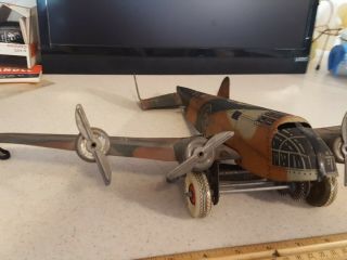 Vintage Marx World War II Tin Litho Airplane Bomber 2