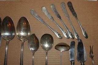 Vintage 1950 Gorham LILY OF THE VALLEY 44 Piece Sterling Silver Flatware Set 8
