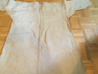 19th Century Heavy Linen Long Work Shirt/ Smock Simple Form For Rural Workers 12