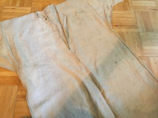 19th Century Heavy Linen Long Work Shirt/ Smock Simple Form For Rural Workers 6