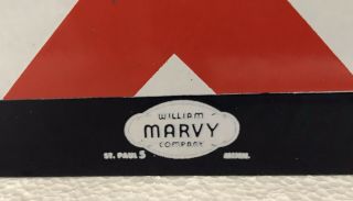 Vintage Double Sided Flange Porcelain Barber Shop Sign Marvy USA 2