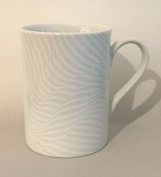Swid Powell White Stripes Tall Coffee Mugs Robert Trix Haussmann Rare 5