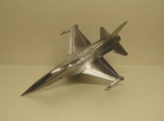 VERY RARE MID CENTURY LIGHTER F - 16 PLANE FIGHTER METAL 1970 VINTAGE RETRO 3