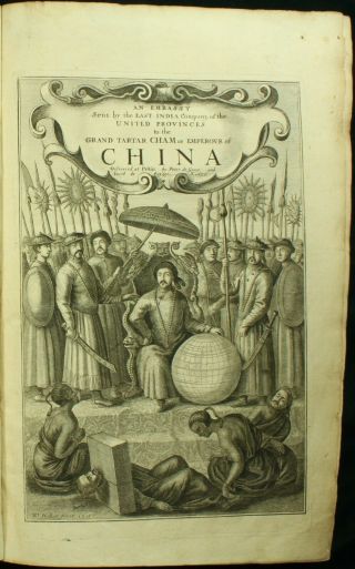 Ogilby Nieuhoff Kircher Embassy To China 1673 Folio Map Plates Tartary Rare Nr