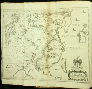 OGILBY Nieuhoff Kircher EMBASSY TO CHINA 1673 Folio Map Plates Tartary RARE NR 3