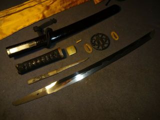 K05 Japanese sword wakizashi in mountings,  kozuka 11