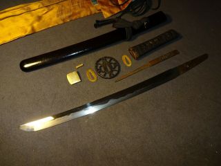 K05 Japanese sword wakizashi in mountings,  kozuka 2