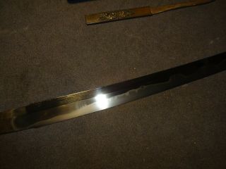 K05 Japanese sword wakizashi in mountings,  kozuka 8