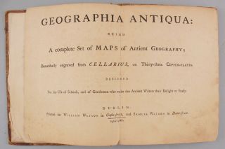 18thC Antique 1761,  Geographia Antiqua,  World Atlas Book & 33 Maps,  NR 5