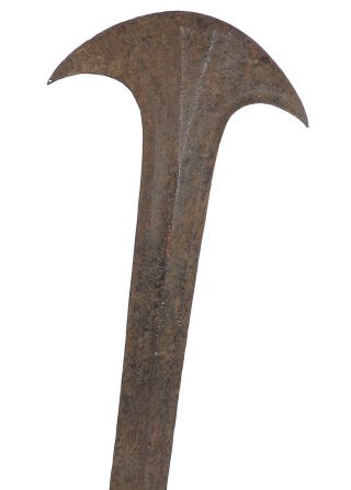 Kuba Iron Sword Curved Blade Currency Congo Africa 20 Inch WAS $95.  00 3