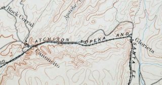 Santa Fe Mexico Rare Antique USGS Topo Map 1894 Pecos Agua Fria 2