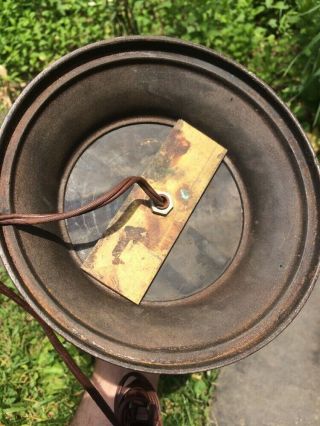 Antique Mission Craftsman Copper Bronze Lamp Hammered Stickley? 11