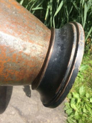 Antique Mission Craftsman Copper Bronze Lamp Hammered Stickley? 8