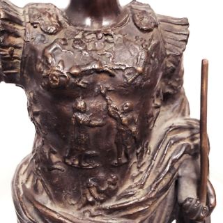 Antique Grand Tour Bronze Sculpture Statue of Augustus Caesar 5