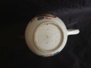 Large Qianlong Teaparty Teapot,  silver Spout enamels.  14.  5cm tal 20cm Long 12